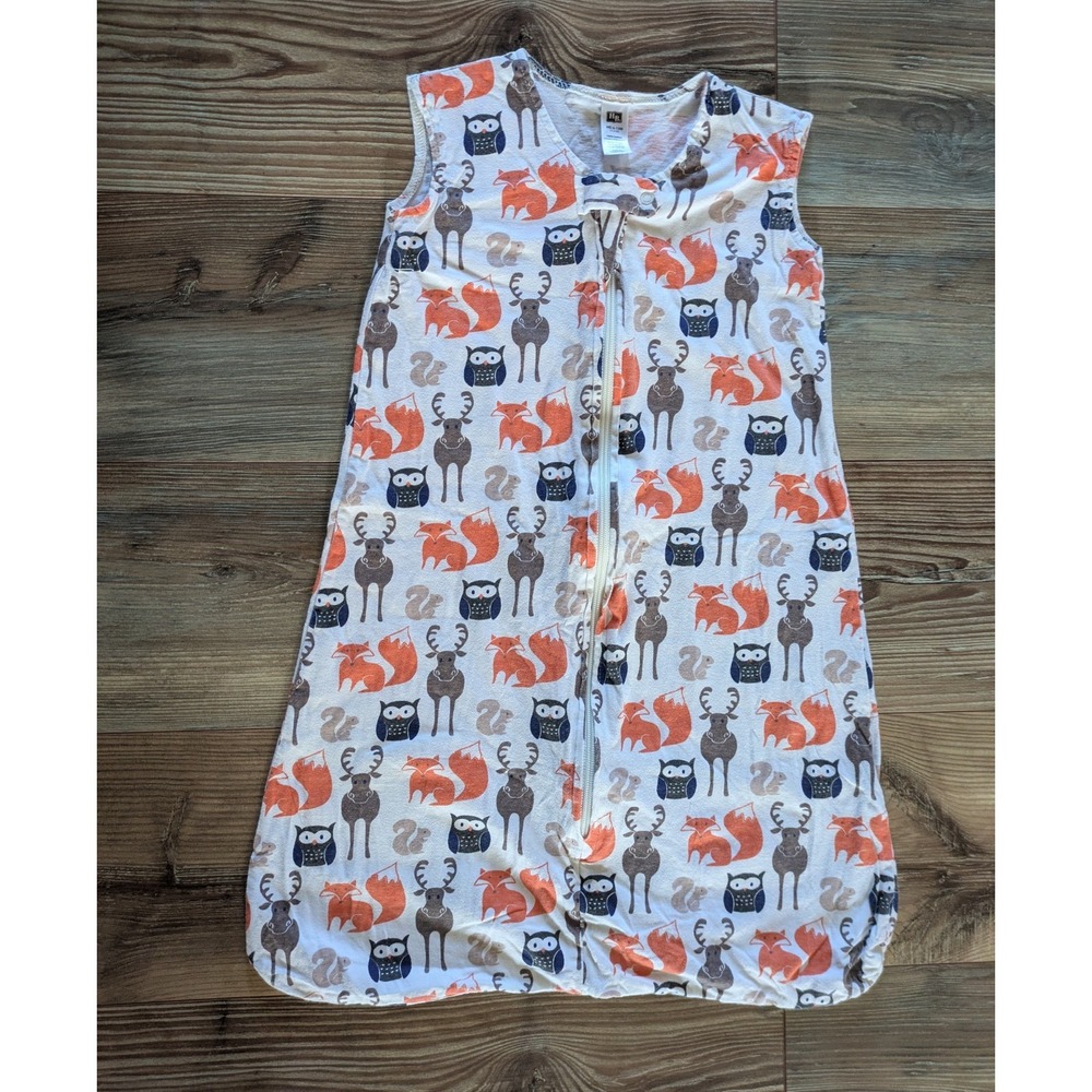 Hudson Baby HB Cotton Forest Animals Sleep Sack 6-12 Months 15-24 lb 51048